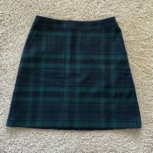 NWT Loft Plaid Mini Skirt